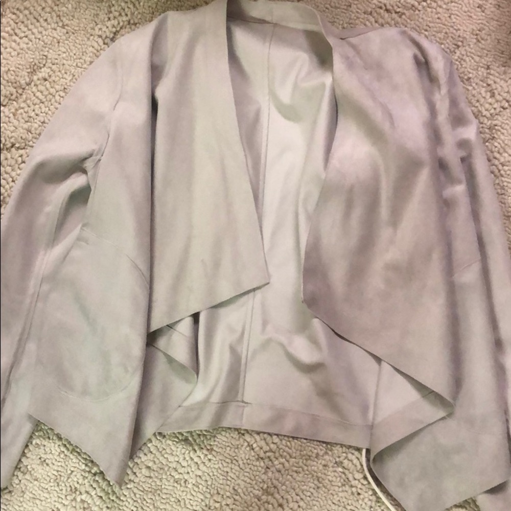 Adorable reversible suede/leather blazer